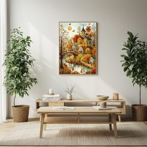 Kit di Pittura Diamante 5D SONGWOOART, Bellissimo <span class=keywords><strong>Paesaggio</strong></span> Autunnale, Dipinti Diamantati Personalizzati per Decorazione Casa - Product Image 2
