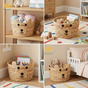 Handmade <b>Animal</b> Wicker Water Hyacinth Storage <b>Baskets</b> & <b>Baskets</b> for Bedroom Kids Storage Natural Material - Product Image 4
