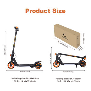KUGOO A2 Monopattino Elettrico Pieghevole per Bambini 14KM/H E-Scooter Monopattino per Bambini Skateboard Elettrico Monopattini Elettrici per Bambini Dropshipping - Product Image 6