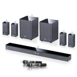 AUDIO A18 Soundbar TV con Supporto 5.2.4, Sistema Home Theater Dolby Atmos, <span class=keywords><strong>Surround</strong></span> <span class=keywords><strong>Wireless</strong></span> per Soggiorno, Karaoke, Doppio Bass - Product Image 1