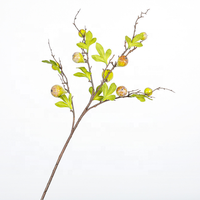 Vente en gros de ficus carica fleurs artificielles de couleur verte figues de dinde artificielles pour décoration de mariage