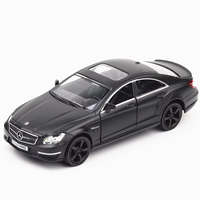 Jouet de collection en alliage moulé sous pression 1:36 Benz CLS63 Metal Car Model Pullback Doors Open Display