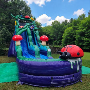 สไลเดอร์น้ำเป่าลม สไลเดอร์เป่าลมขนาดใหญ่ สไลเดอร์เป่าลมยักษ์ แทรมโพลีนกลางแจ้งสำหรับเด็กพร้อมสไลเดอร์ - Product Image 4