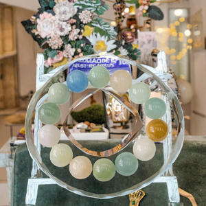 High Quality Natural Morganite Handmade Beaded <b>Crystal</b> <b>Bracelet</b> with Trendy Party Style Unisex 16.5cm Length - Product Image 3