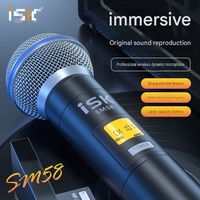 ISK SM58 Drahtloses Mikrofon Dynamisches Handmikrofon für Live-Streaming Batteriebetrieben