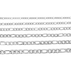 Flat Figaro 3:1 <b>Chain</b> 18K PVD Gold Stainless Steel | Hip Hop Cuban Style <b>Titanium</b> Steel NK <b>Chain</b> for DIY Jewelry Making - Product Image 6