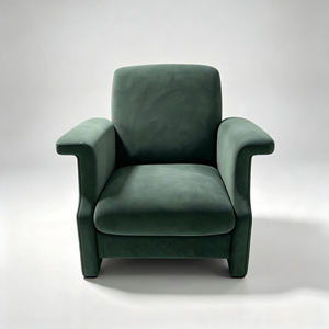 Modern Velvet Hotel Chair Solid <b>Back</b> Foam <b>Cushion</b> Contemporary Design Indoor Furniture for Commercial Use - Product Image 1