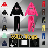Conjunto de Sudadera con Capucha y Pantalones Deportivos GYQ de Alta Calidad, Forrados de Felpa, con Estampado de Telaraña, de Algodón, Unisex, Ropa Urbana de Lujo para Invierno