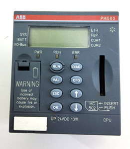 1SAP340300R0271 PM583-ETH-XC A3 UNIDAD DE PROCESAMIENTO CENTRAL SERIE NUMERADA ESPECIFICACIONES TÉCNICAS UNIDAD DE PROCESAMIENTO CENTRAL PLC - Product Image 1