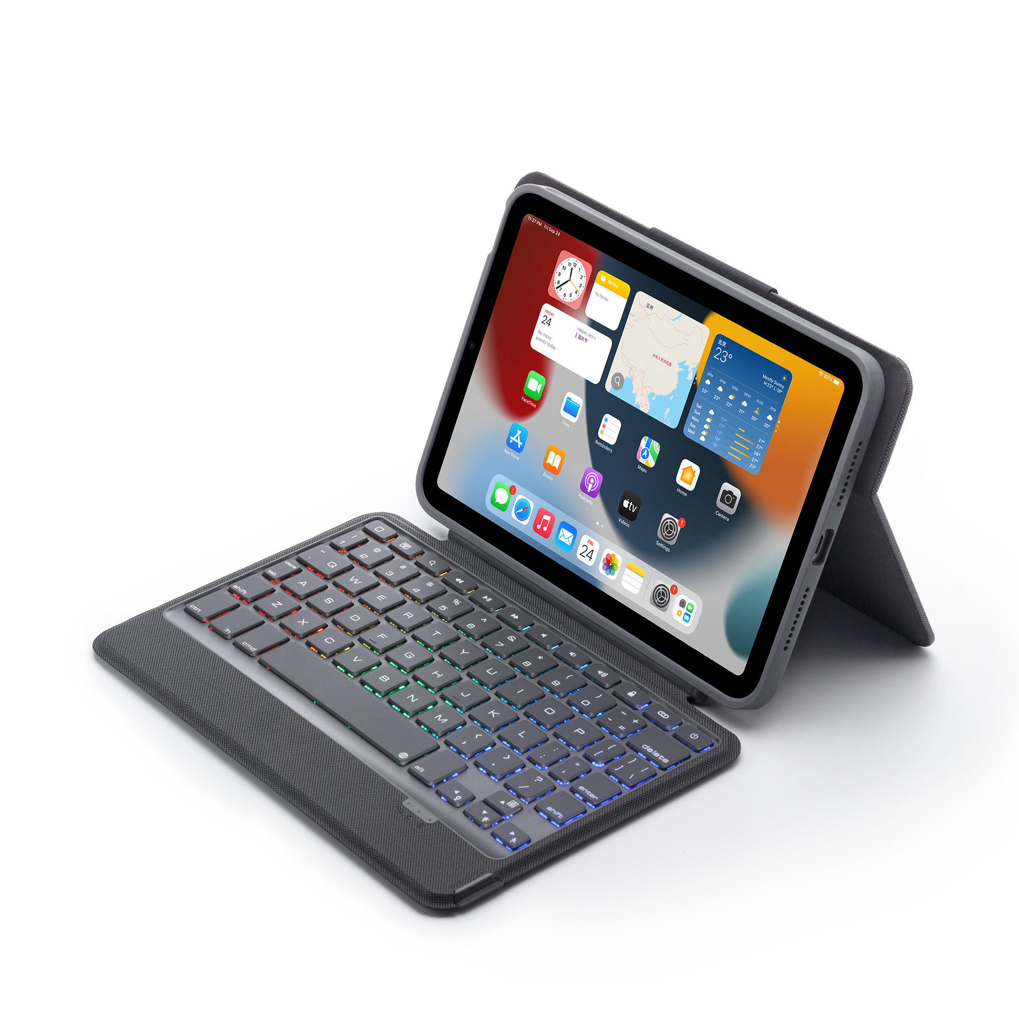 ホットセール8.7インチRGBバックライトマジックキーボードケース