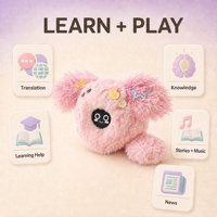 Porte-clés en peluche IA ChatGPT Gemini, Chatbot intelligent avec yeux LED expressifs, 55 langues, pour l'apprentissage des enfants, pendentif de sac, housse en peluche Type-C, OEM