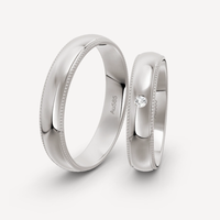 Bagues de fiançailles personnalisées en or pur 10k 14k 18k Original avec diamant Ensemble de bagues assorties Ensemble de couples pour femmes et hommes