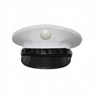 Casquette de Cérémonie Blanche en Gros pour Officier, Chapeau Haut de Forme Personnalisé avec Logo Brodé, Réglable, pour Honor Guard, Fanfare, Adultes, Fête, Unisexe - Product Image 3