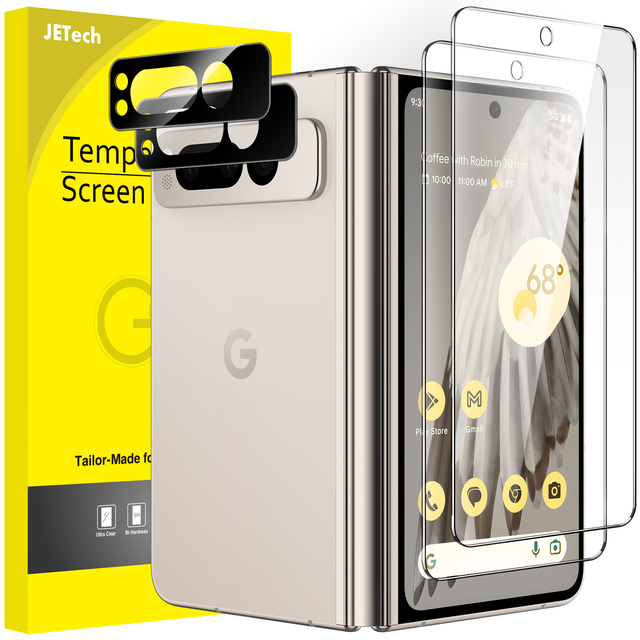 Front Screen Protector and Camera Lens Protector for Google Pixel Fold 2023