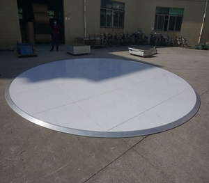 Piste de danse en bois personnalisée ronde portable matériel de bord cercle événement usine - Product Image 4