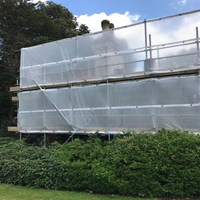 Bâche de protection pour échafaudage Monarflex Scaffband Stripe Flamesafe