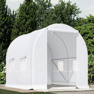 <span class=keywords><strong>Serre</strong></span> <span class=keywords><strong>de</strong></span> <span class=keywords><strong>jardin</strong></span> moderne portable 2,5 x 2 x 2 m, <span class=keywords><strong>jardin</strong></span> accessible, fenêtres en maille, cadre en acier, facile à assembler - Product Image 4