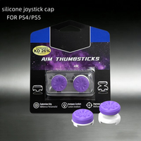 2 protections en silicone pour joysticks PS5/PS4, joysticks analogiques haute performance pour P4 P5 Galaxy, étui en silicone