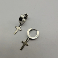 Boucles d'oreilles créoles pendantes chic style célébrité internet, multicolores en acier inoxydable, tendance hip-hop, bijoux d'oreille pour hommes et femmes, vente en gros