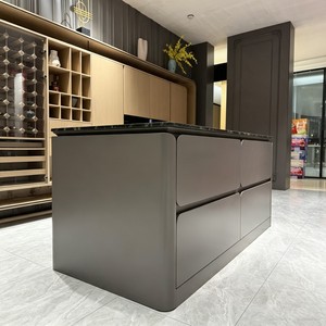 Mobile dispensa angolare su misura in legno massello di betulla con cassetti estraibili, stile rustico, per cucina completa - Product Image 6