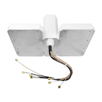 Antenne papillon multi-bandes blanche, antenne extérieure longue portée, étanche, antenne de cabinet, 4G LTE 3G 2G GSM, amplification du signal pleine bande