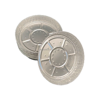 Plat à tarte rond jetable en aluminium pour la pâtisserie professionnelle, gâteaux, pizzas – Plateau de cuisson circulaire robuste pour la restauration