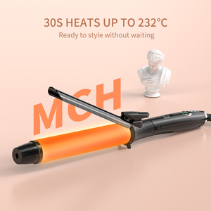 Professionnel Salon-Qualité Automatique Cheveux Waver <span class=keywords><strong>Fer</strong></span> À Friser Personnalisé Poire Fleur Cône Baguette Rouleau Titane Céramique LCD Électrique - Product Image 3