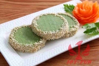 Importation innovante de gâteau Taro Kuchen congelé Restaurant décontracté-Emballage de boîte de goût sucré de qualité