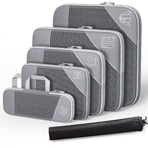 6 - Piece Travel Compression <b>Storage</b> Bag Set: Expandable <b>Clothes</b> & Shoes, Ideal for Luggage - Product Image 1