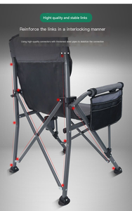 <span class=keywords><strong>Silla</strong></span> <span class=keywords><strong>de</strong></span> Playa Personalizada para Pesca, Barbacoa y Ocio al Aire Libre, <span class=keywords><strong>Silla</strong></span> <span class=keywords><strong>de</strong></span> Camping Portátil Plegable <span class=keywords><strong>de</strong></span> Lujo con Respaldo Alto y Portavasos - Product Image 3