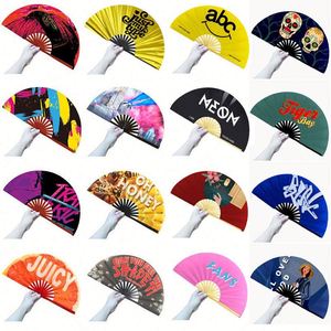 Abanicos de mano grandes personalizados para sublimación, ideales para baile en línea, venta al por mayor - Product Image 3