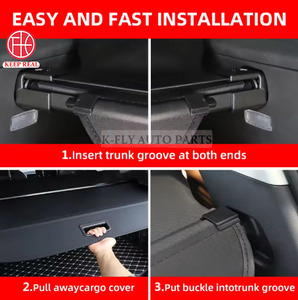 Accessoires d'intérieur de voiture compatibles pour BMW Mini <span class=keywords><strong>Clubman</strong></span> 2016 + Couverture de coffre rétractable compatible pour décoration intérieure de voiture - Product Image 4