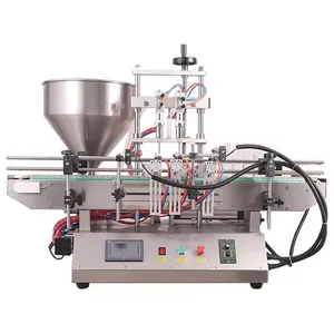 High quality automatic piston liquid filling machine for viscous liquid paste customized ice cream honey juice sauce bottle
