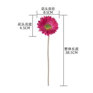 Flores Artificiales de Gerbera CallaFloral, Blancas, Rosas, Amarillas, Naranjas, Rojas, Decoración de Interiores, Arreglos para Bodas - Product Image 4