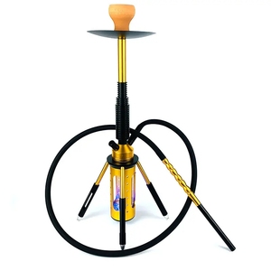 Nhà Máy <span class=keywords><strong>Shisha</strong></span> Thiết Lập 62Cm Nhôm <span class=keywords><strong>Hookah</strong></span> Chicha Đôi Ống <span class=keywords><strong>Hookah</strong></span> Thiết Lập Sang Trọng <span class=keywords><strong>Hookah</strong></span> Với Ánh Sáng LED - Product Image 1