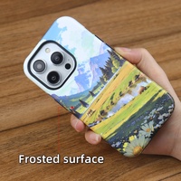 Coque de téléphone 3D mate à sublimation 2-en-1 avec revêtement, machine de sublimation sous vide pour coques de téléphone, coques de téléphone 3D vierges à 2 couches