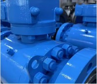 Vanne à boisseau sphérique fixe en acier forgé pneumatique KH, norme américaine, haute température, joint rigide, bride de turbine, pour pipeline de gaz, 2 à 16 pouces