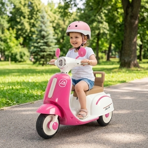 Kids Electric Motorcycle 3 Wheel , Children's Electric Tricycle with Music &amp; LED Light, Battery Powered <strong>Motorbike</strong> <strong>Gift</strong> - Product Image 2