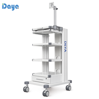 Chariot médical, chariot d'équipement hospitalier, chariot mobile d'endoscopie pour caméra, moniteur et source de lumière