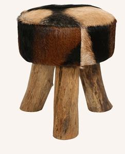 Taburete Otomano Moderno de Madera Maciza, Tapizado en Tela Ecológica y Duradera, Ideal para Sala de Estar o Dormitorio - Product Image 2