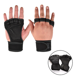 Half Finger <b>Weight</b> Training <b>Gloves</b> for Men Women Fitness Sports Wrist Palm Protector <b>Gloves</b> Anti-slip Gym Cycling <b>Gloves</b> Black - Product Image 3