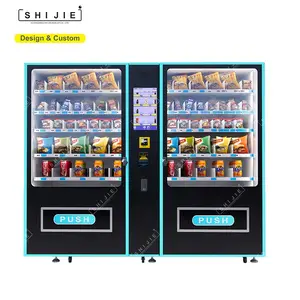 Mesin penjual otomatis pembaca kartu kredit item ritel untuk penyimpanan makanan dan minuman