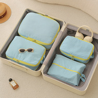 HANFEIZI Lot de 4 cubes de rangement de voyage pour valise, idéal pour les voyages et les vacances
