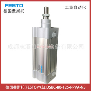 Cilindro Neumático Festo DSBC-80-125-PPVA-N3, Tipo de Pistón de Aluminio Estándar, Automatización Industrial - Product Image 1