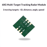 Modul Sensor Radar Gelombang Milimeter 60GHz Berkinerja Tinggi Deteksi Kehadiran Manusia Pelacakan Multi-target Penentuan Posisi