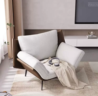 Fauteuil individuel, canapé de salon minimaliste italien, design moderne pour la maison et le balcon
