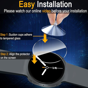 Đối với Samsung Galaxy Watch 8 bảo vệ màn hình 44mm Tempered Glass rõ ràng phim Ani Scratch Bubble miễn phí Tương thích với đồng hồ 8 40mm - Product Image 5