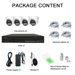 ชุดกล้องวงจรปิด TSEye 4CH 4K POE NVR ความละเอียด 4MP 5MP 8MP แบบโดม กล้องรักษาความปลอดภัย มองเห็นภาพสีในเวลากลางคืน พร้อมระบบตรวจจับความเคลื่อนไหว - Product Image 3