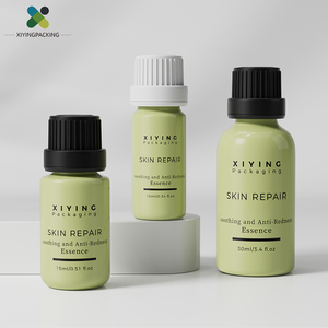 Flacon en verre pour sérum aux huiles essentielles avec bouchon à tête large pour le contrôle du débit, idéal pour les cosmétiques et soins de la peau, avec emballage extérieur. - Product Image 3