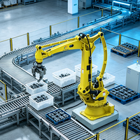 Robot Palletizer Industri Otomatis Kecepatan Tinggi untuk Kantong/Karton/Kotak, Robot Stacker Harga Pabrik